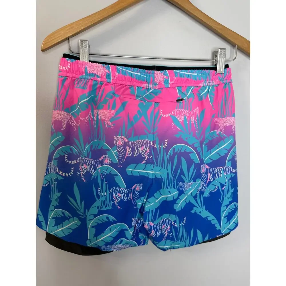 Chubbies The Hydrofoils Classic Swim Trunks‎ Mens S Blue Pink 5.5